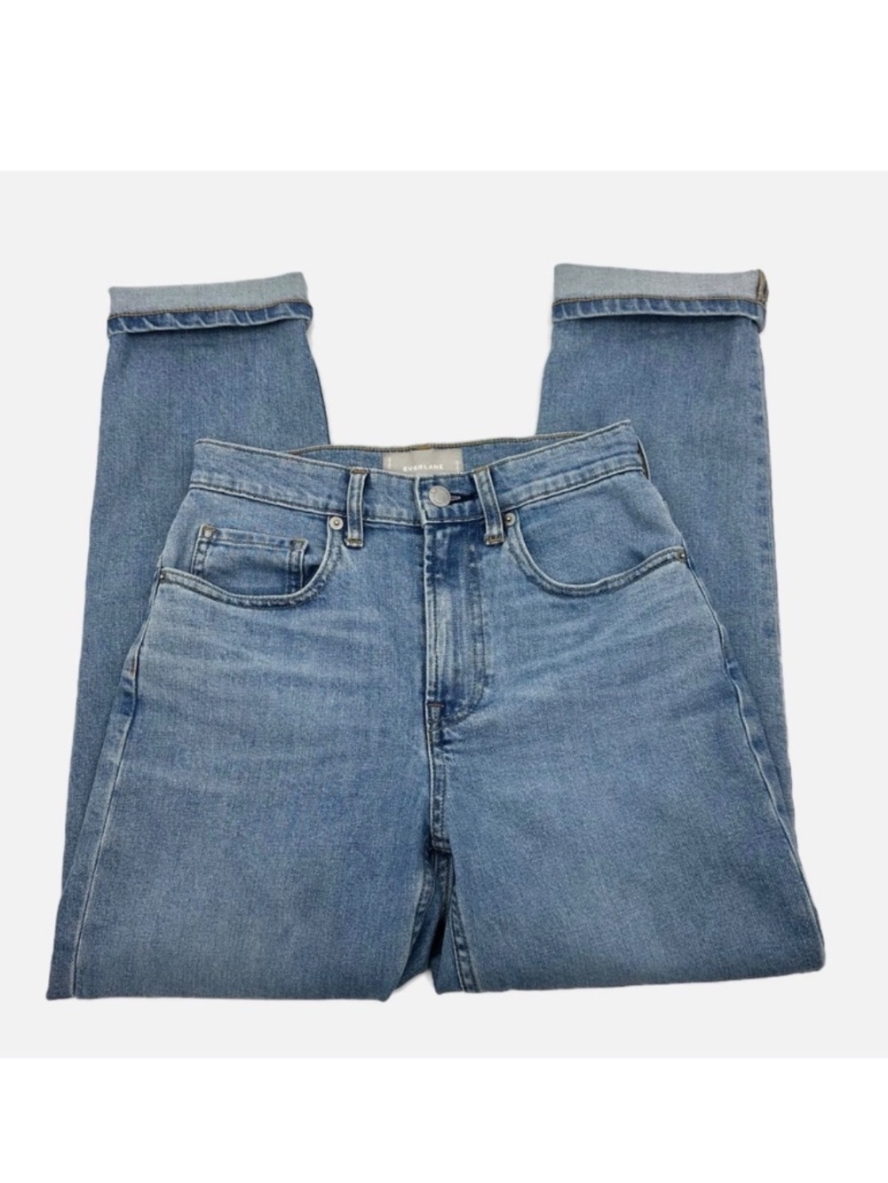 Everlane Cheeky Jean Ankle Light Wash High Rise Denim Size 25